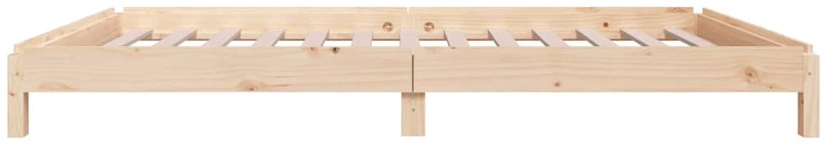 Eenpersoonsbed - 90x190 - cm - massief grenenhout - met lattenbodem - Afbeelding 11