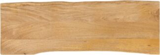 Tafelblad - 110x40 cm - dikte 3.8 cm - mangohout - massief  - bruin