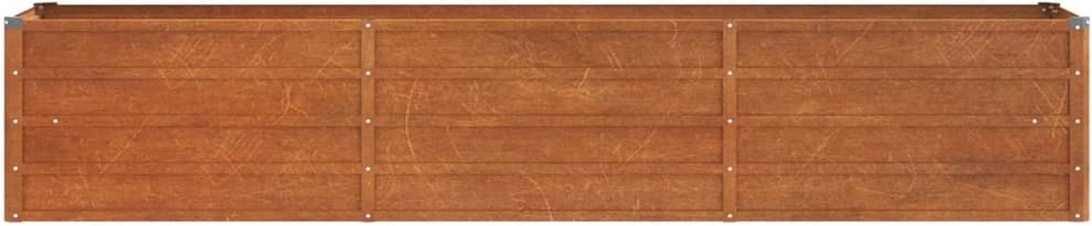 Plantenbak - bloempot XL lengte 240 cm - hoogte 40 cm - cortenstaal - roestkleur - Afbeelding 6