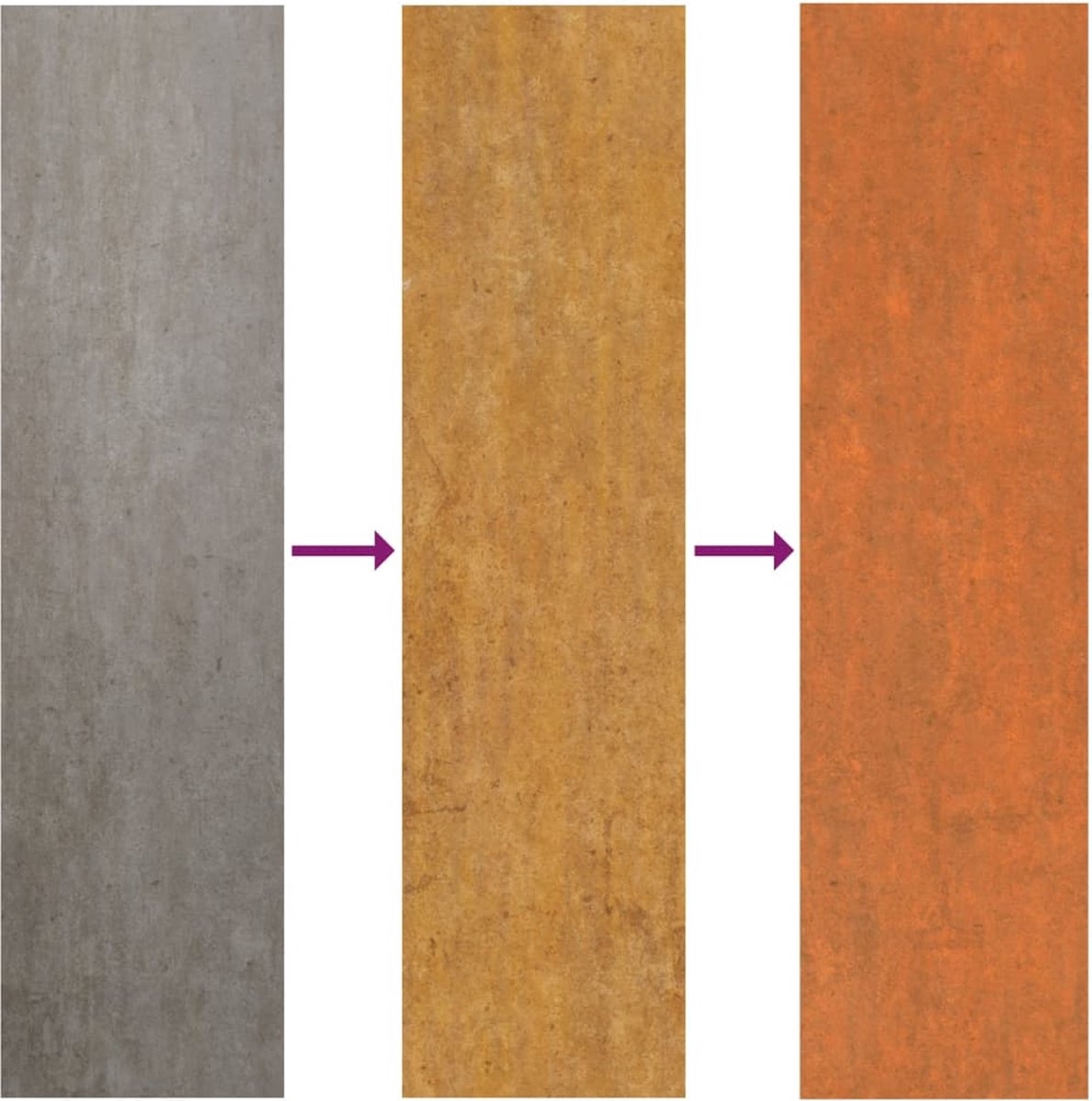 Plantenbak - bloempot XL lengte 240 cm - hoogte 40 cm - cortenstaal - roestkleur - Afbeelding 7