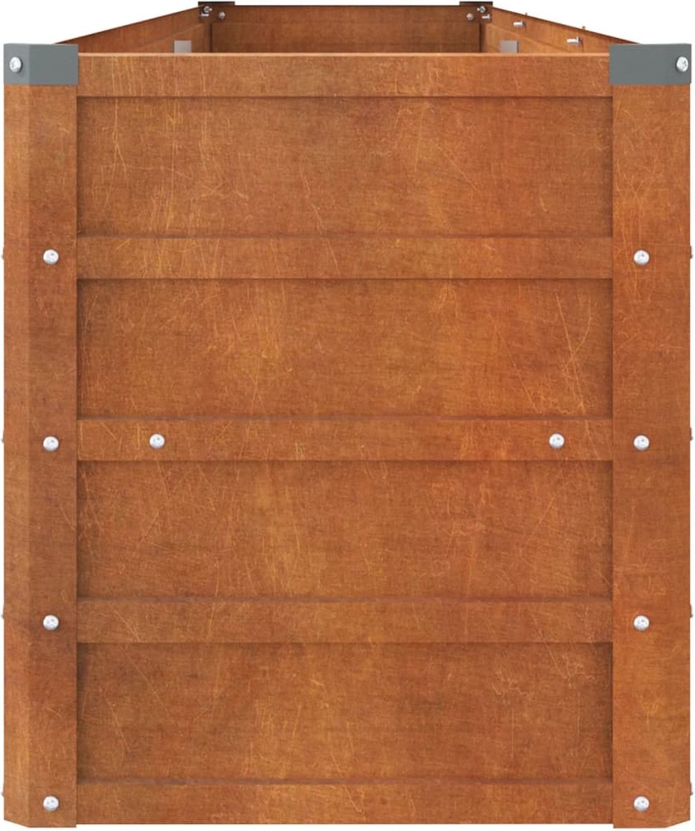 Plantenbak - bloempot XL lengte 240 cm - hoogte 40 cm - cortenstaal - roestkleur - Afbeelding 8