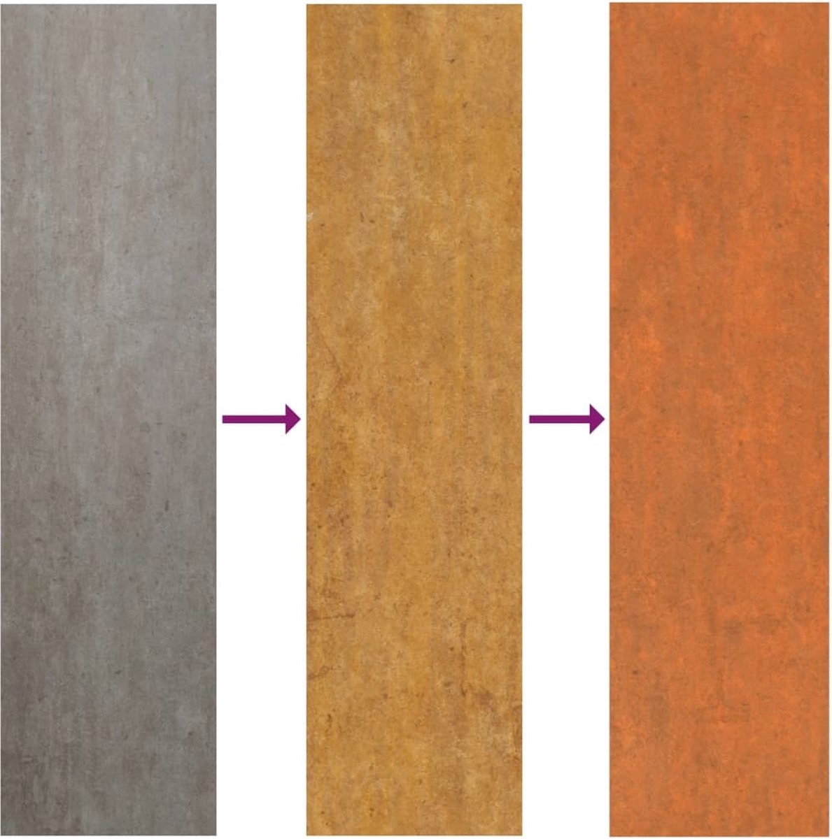 Plantenbak - bloempot XL lengte 240 cm - hoogte 40 cm - cortenstaal - roestkleur - Afbeelding 9