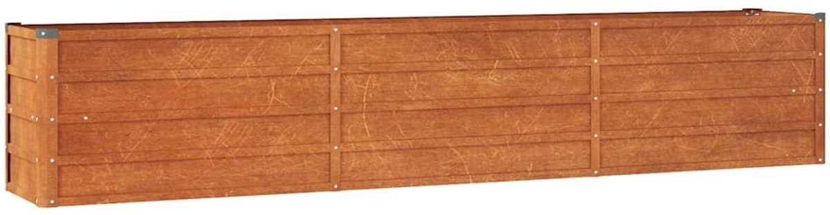 Plantenbak - bloempot XL lengte 240 cm - hoogte 40 cm - cortenstaal - roestkleur - Afbeelding 14