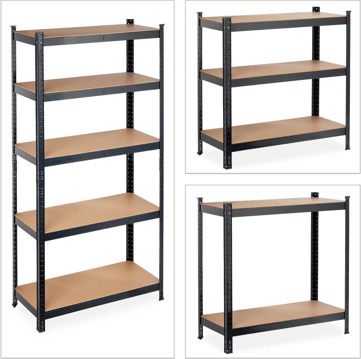 Stelling - stellingkast - opbergrek - 180x90x40 cm 5 Planken - 875 kg - Afbeelding 3