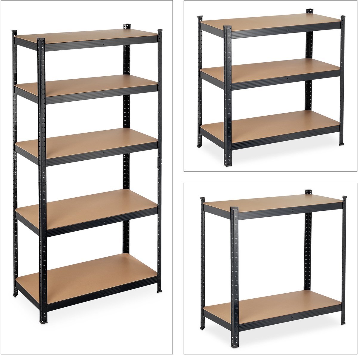 Stelling - stellingkast - opbergrek - 180x90x40 cm 5 Planken - 875 kg - Afbeelding 7