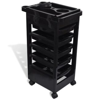 Trolley voor kapper of beautysalon - Kapperstrolley - op - wieltjes - kunststof