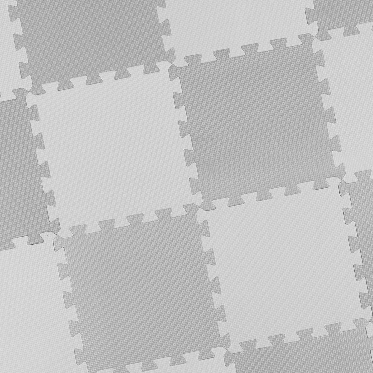 speelmat - 25-delig - foam 0,77 m² - met rand - puzzelmat baby - kruipmat - grijs-wit - Afbeelding 6