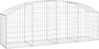 Schanskorf met boog - 2 meter lang - 200x50x60/80 - cm - gegalvaniseerd ijzer