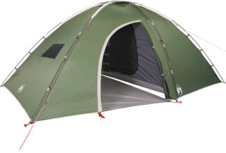 Campingtent kamperen - tent - maximaal 8 persoons - waterdicht - groen