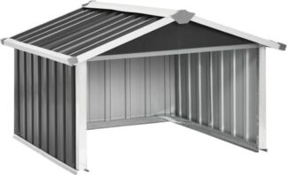 Overkapping voor robotmaaier - 92x97x63 - cm - grasmaaier huis - staal - antracietkleurig