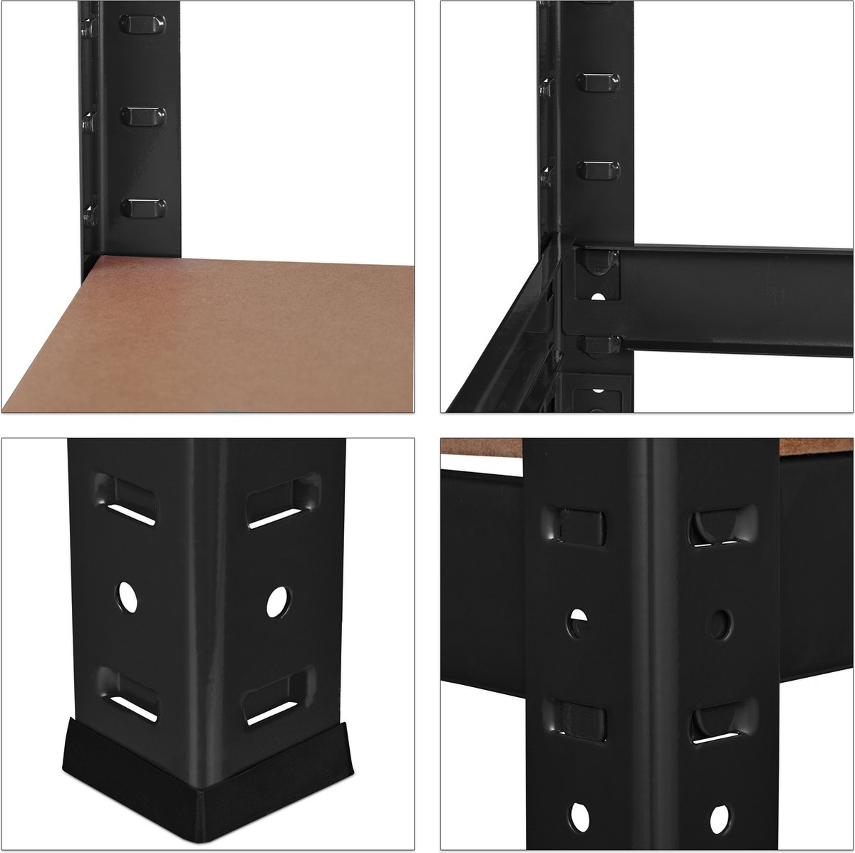 werktafel - werkblad 120x60 cm - 2 etages - verstelbaar - tot 150 kg - garage - 90x120x60 cm - Afbeelding 4
