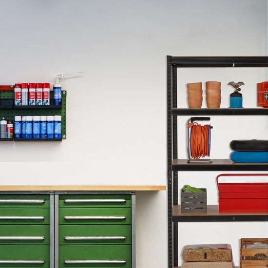 Stellingkast XL - 180x100x60 cm - metaal - maximaal 1250 kg - zwart - Afbeelding 6