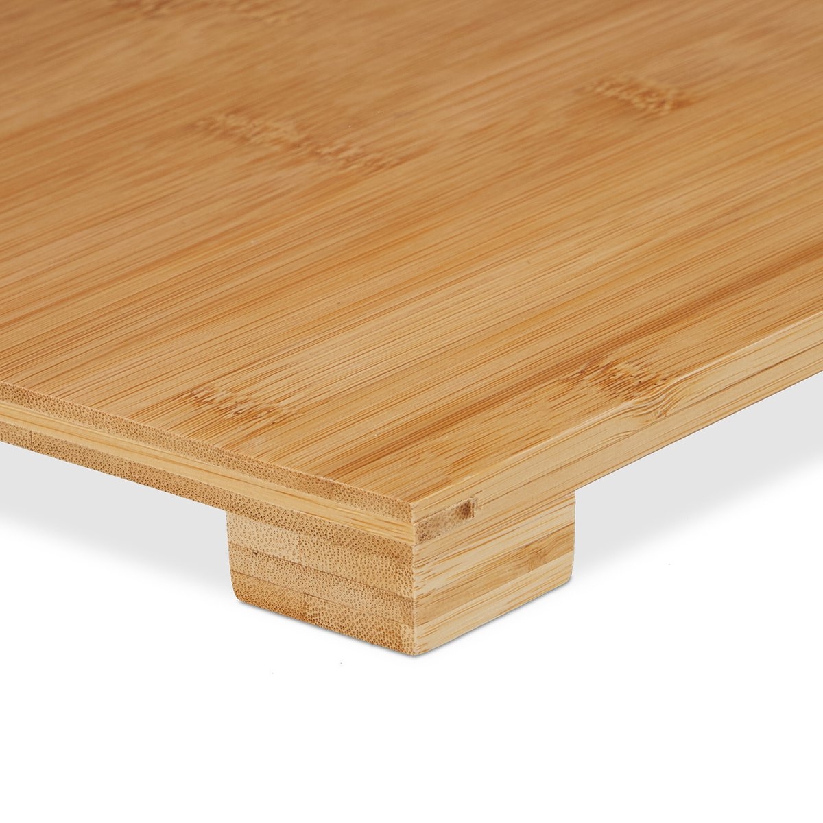 Kledingrek bamboe - 177,5x81x38 cm - 3 planken - 3 haken - slaapkamer - natuur - Afbeelding 3