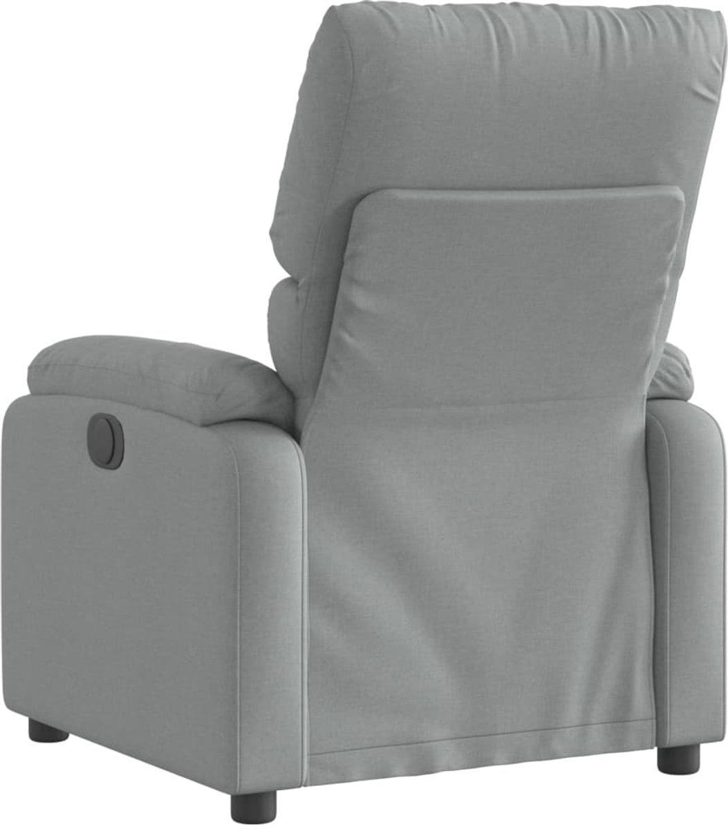 Relaxfauteuil - sta op stoel - verstelbaar - stof - lichtgrijs - Afbeelding 5