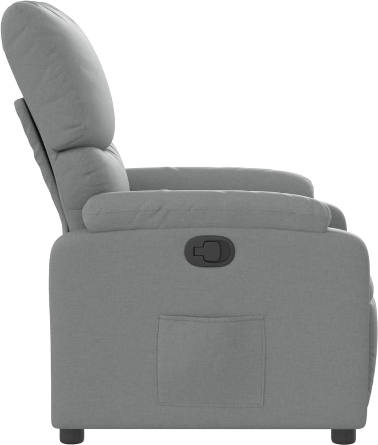 Relaxfauteuil - sta op stoel - verstelbaar - stof - lichtgrijs - Afbeelding 10