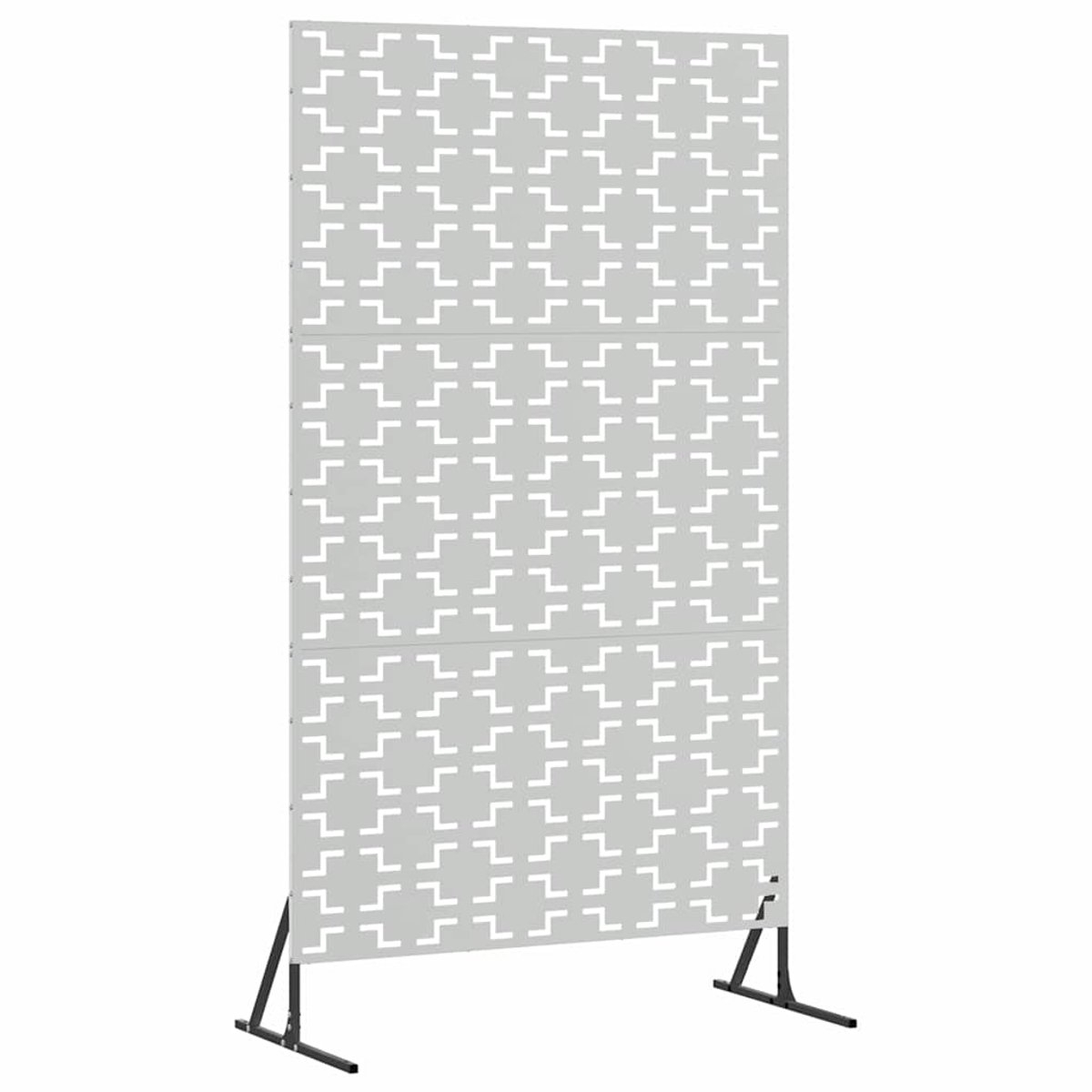 Privacyscherm - tuinafscheiding 180 cm hoog en 100 cm breed - 180x100 cm - galvaniseerd staal - zilver - Afbeelding 13