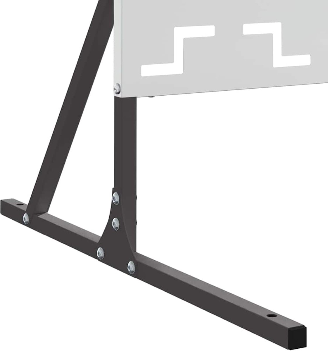 Privacyscherm - tuinafscheiding 180 cm hoog en 100 cm breed - 180x100 cm - galvaniseerd staal - zilver - Afbeelding 15