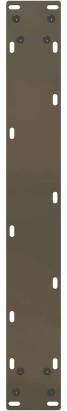 Set van 2 bartafelpoten - tafelpoten - U-vormig - 60x(90-91) cm - staal - naturel - Afbeelding 6