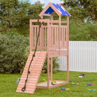 Speeltoestel tuin - klimtoren - speeltoren kind - 215 cm hoogte - hout - buitenspeelgoed - 110,5x52,5x215 cm - massief douglashout