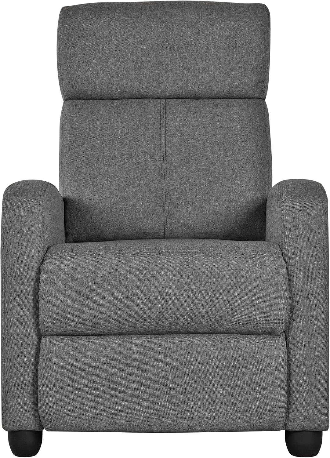Relaxfauteuil - tv-stoel - met verstelbare voetensteun en rugleuning - grijs
